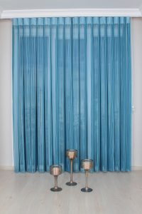 Тиркизна Луксузна Вертикална Зебра Завеса