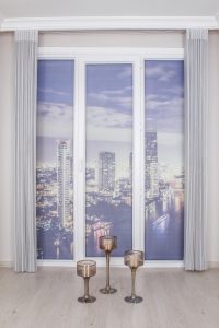 Светло Сива Луксузна Вертикална Зебра Завеса - Image 3