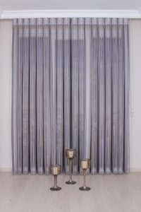 Сива Луксузна Вертикална Зебра Завеса