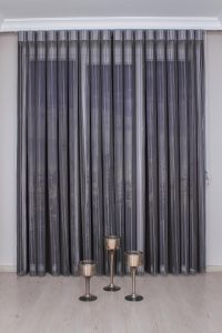 Антрацит Луксузна Вертикална Зебра Завеса