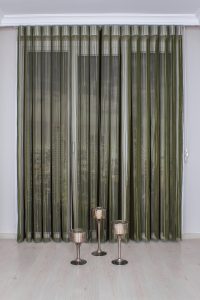 Маслинеста Зелена Луксузна Вертикална Зебра Завеса