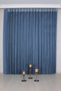 Сина Луксузна Вертикална Зебра Завеса - Image 2