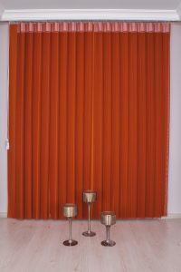 Темно Портколова Вертикална Зебра Завеса - Image 2