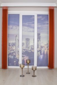 Темно Портколова Вертикална Зебра Завеса - Image 3