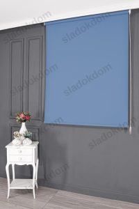 Темно Сина Мат Роло Завеса - Image 2