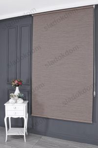 Сива Мат Роло Завеса Со Линии