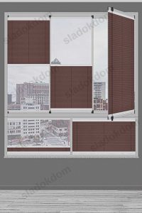 Темно Кафеава Плисел Завеса - Image 2